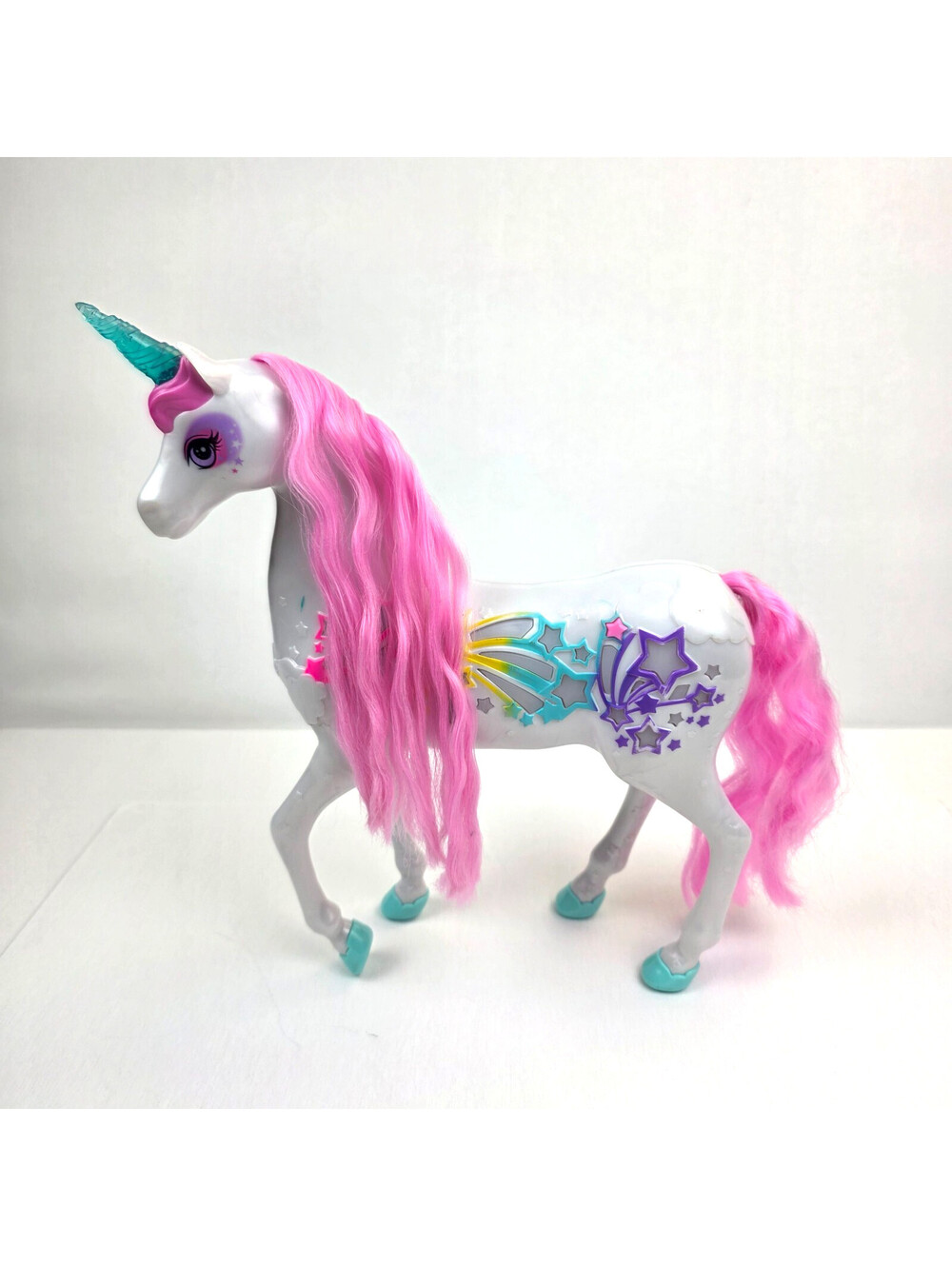 Barbie Dreamtopia Brush 'N Sparkle Unicorn Horse Doll w/ Lights & Sounds 2018 VG
